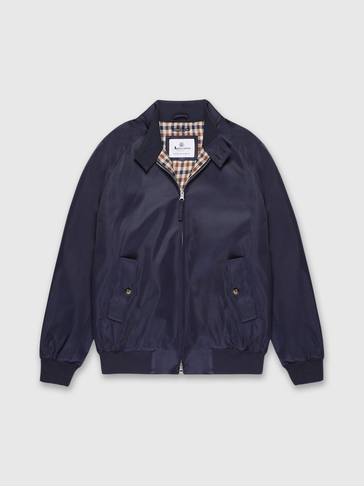 Aquascutum Archival Harrington Navy from Saxumo.com