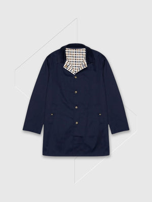 Aquascutum Archival Reversible Mid Coat Navy from Saxumo.com