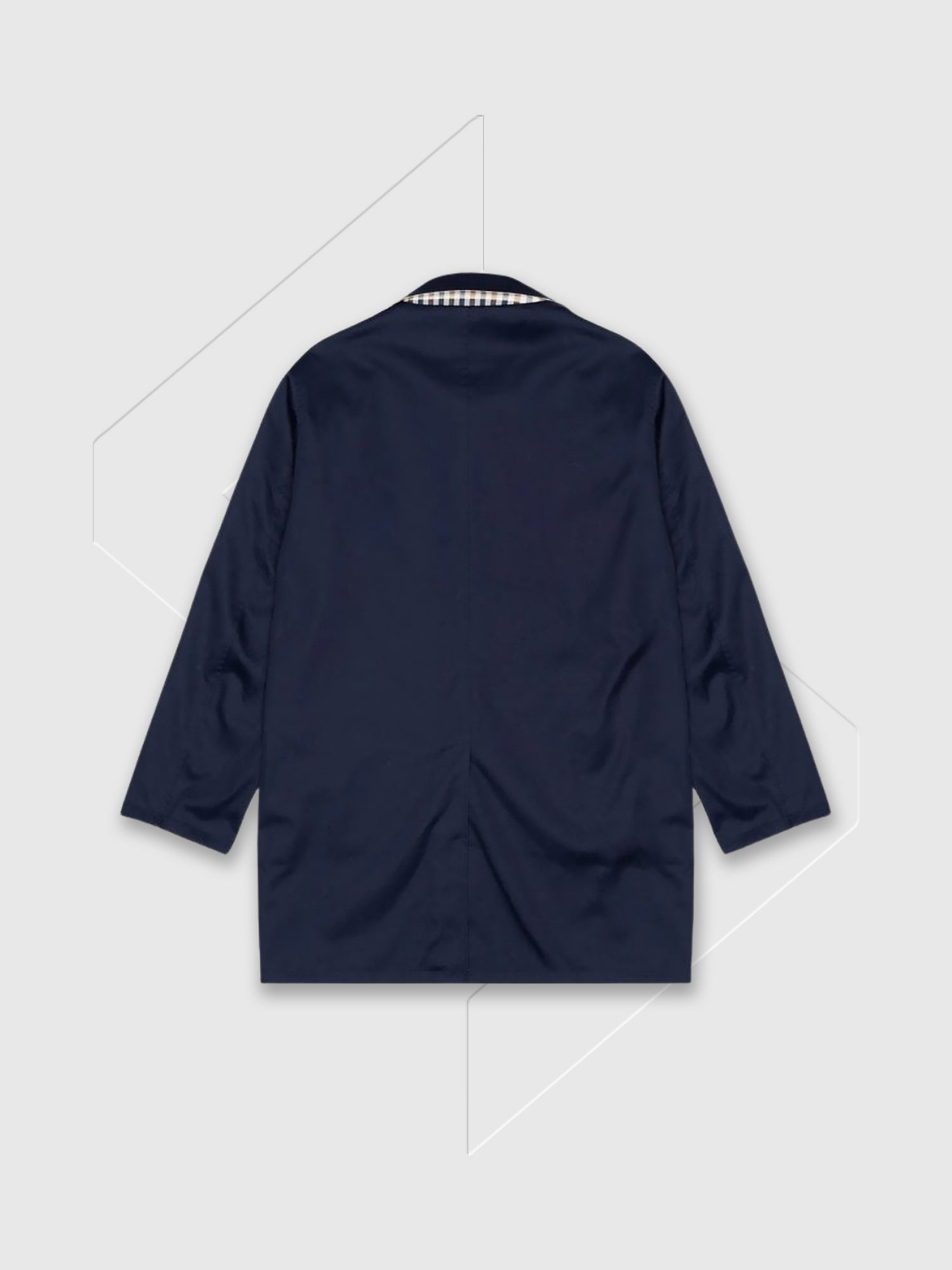 Aquascutum Archival Reversible Mid Coat Navy from Saxumo.com