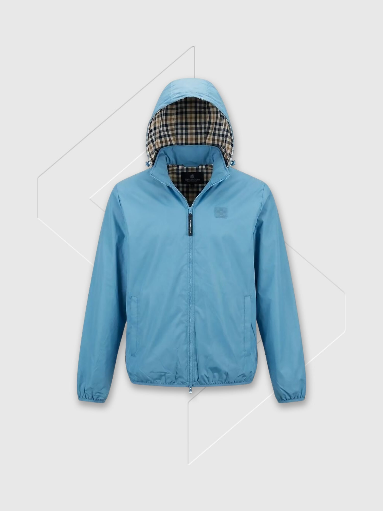 Aquascutum Badge Windbreaker Avio Blue