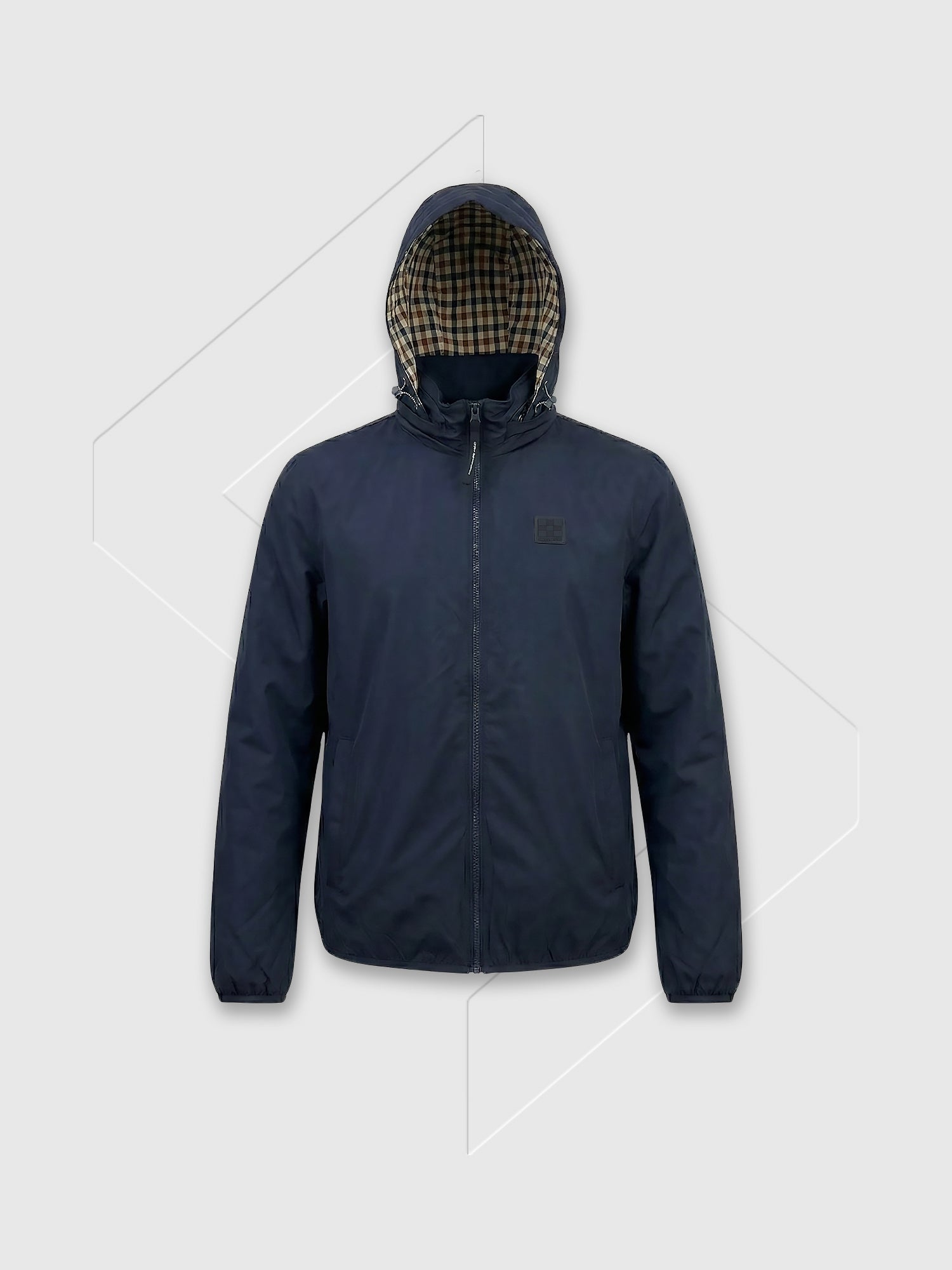 Aquascutum Badge Windbreaker Navy from Saxumo.com