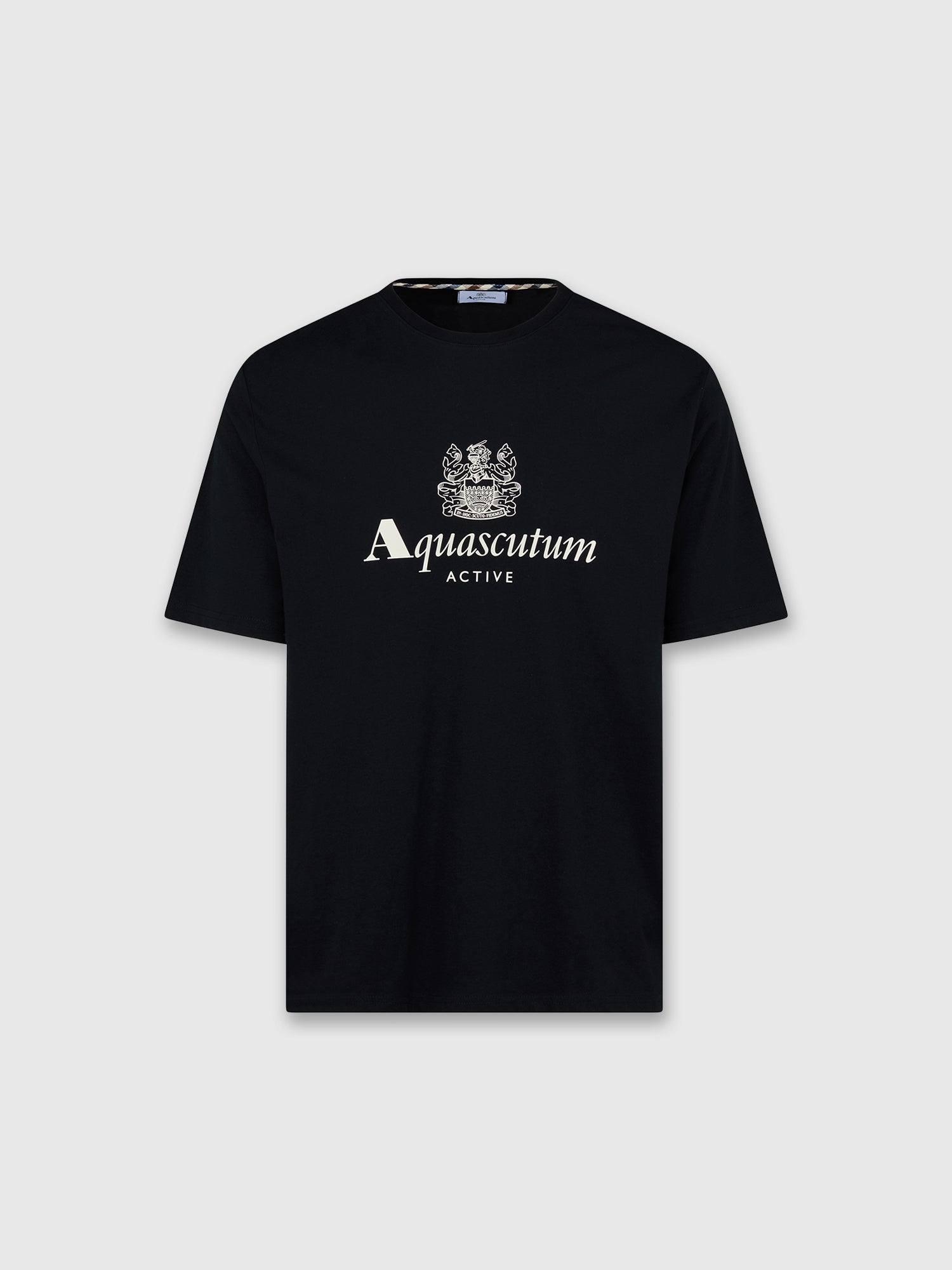 Aquascutum Big Logo T-shirt Black from Saxumo.com