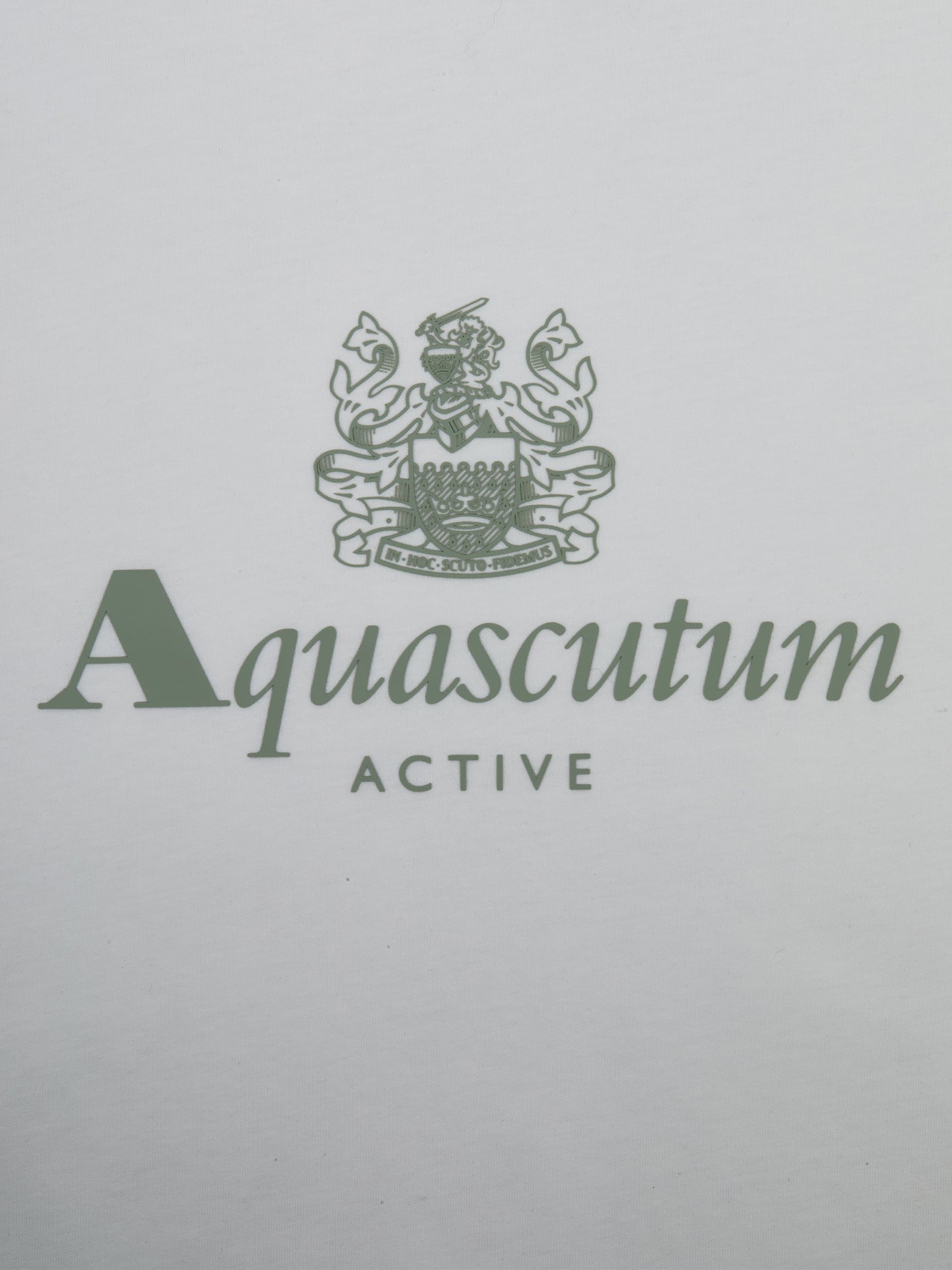 Aquascutum Big Logo T-shirt Old White from Saxumo.com