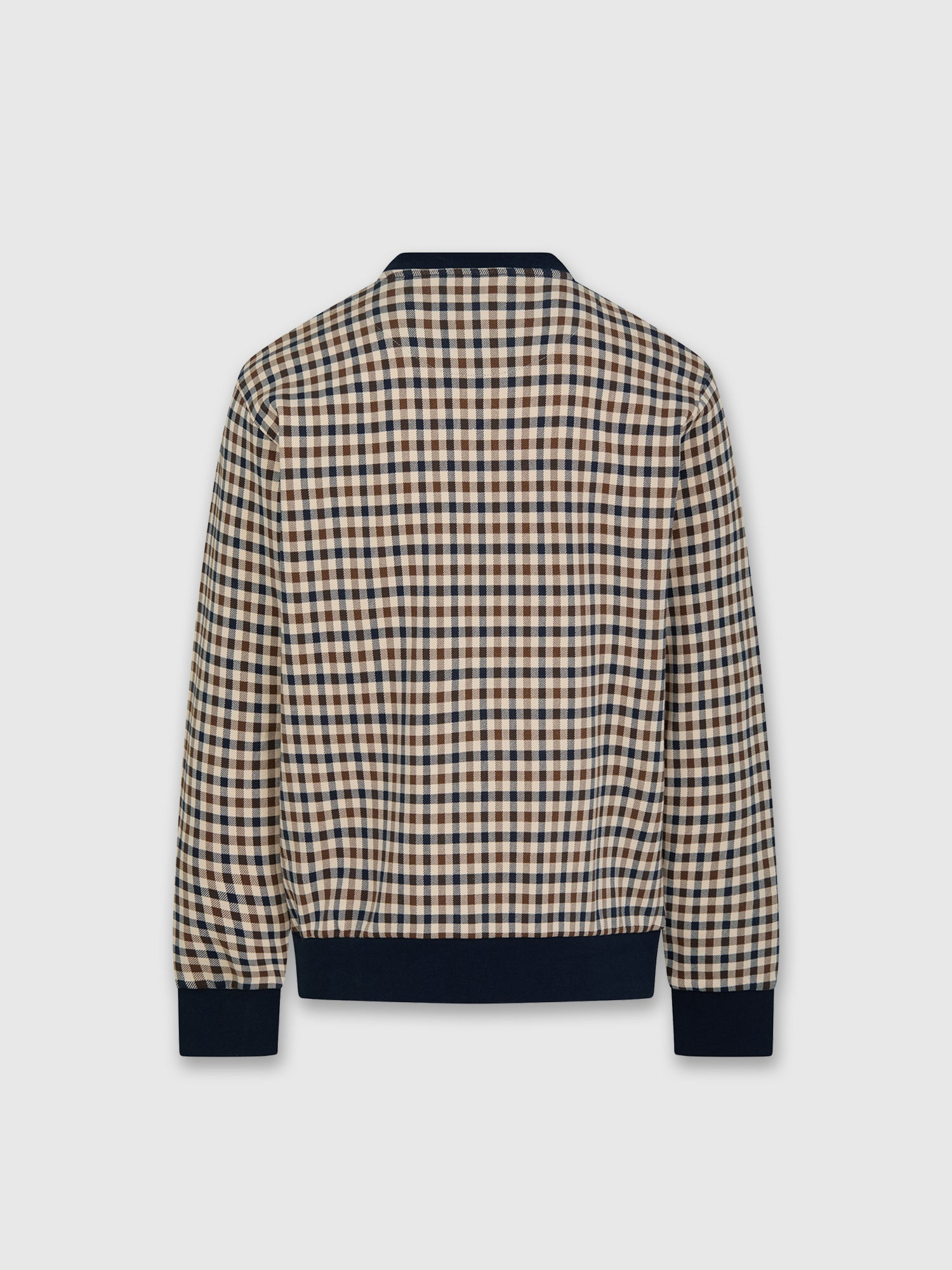 Aquascutum Club Check Crewneck Navy from Saxumo.com