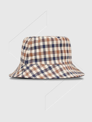Aquascutum Club Check Reversible Bucket Hat from Saxumo.com