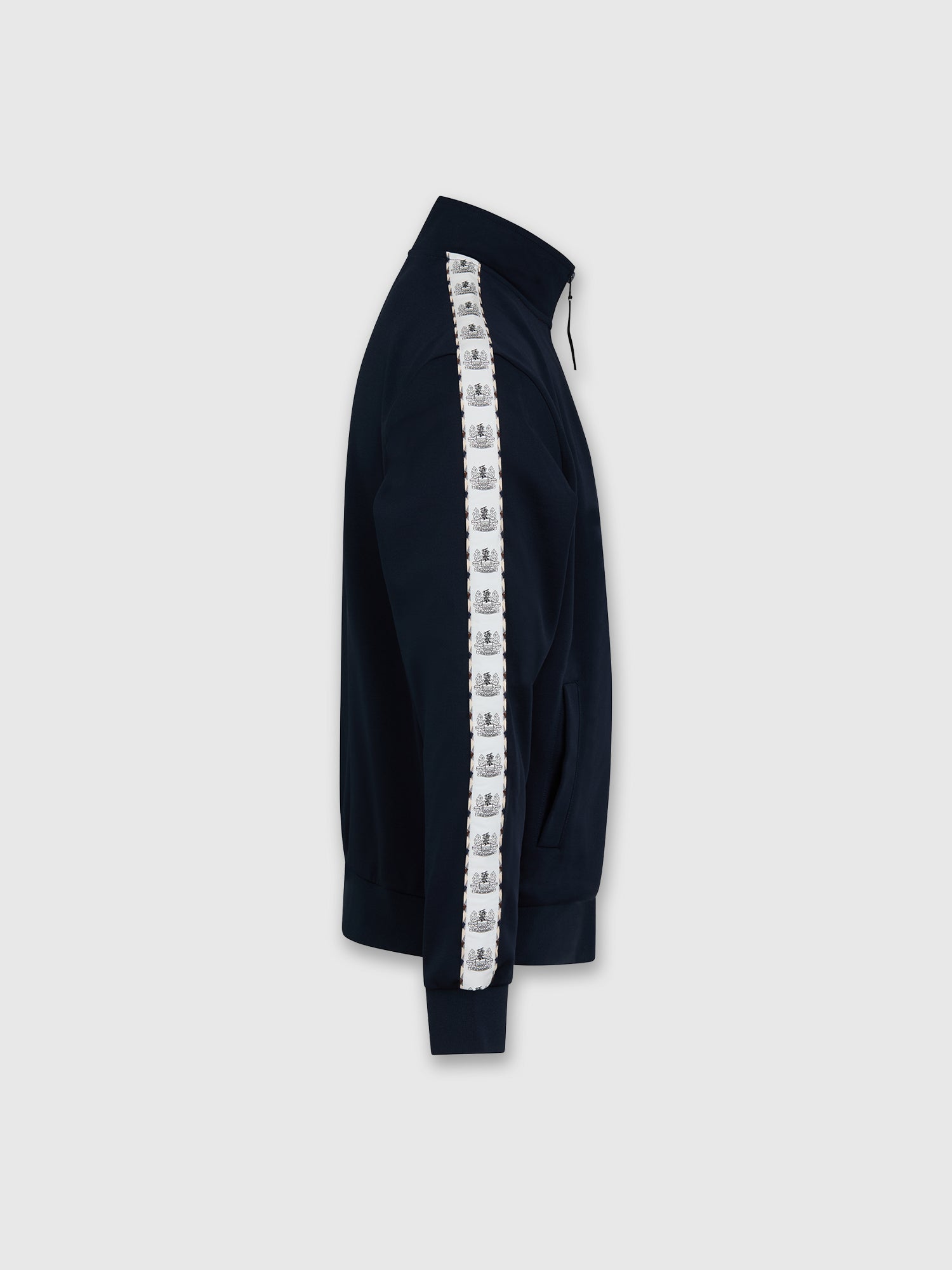 Aquascutum Crest Tape Track Top Navy from Saxumo.com