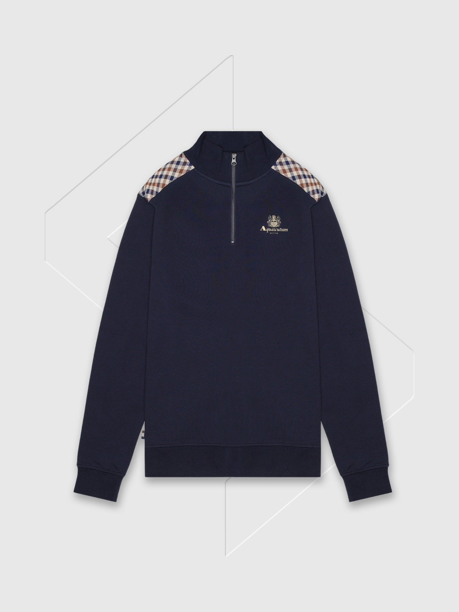 Aquascutum Half Zip Fleece Navy from Saxumo.com