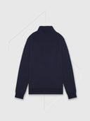 Aquascutum Half Zip Fleece Navy from Saxumo.com