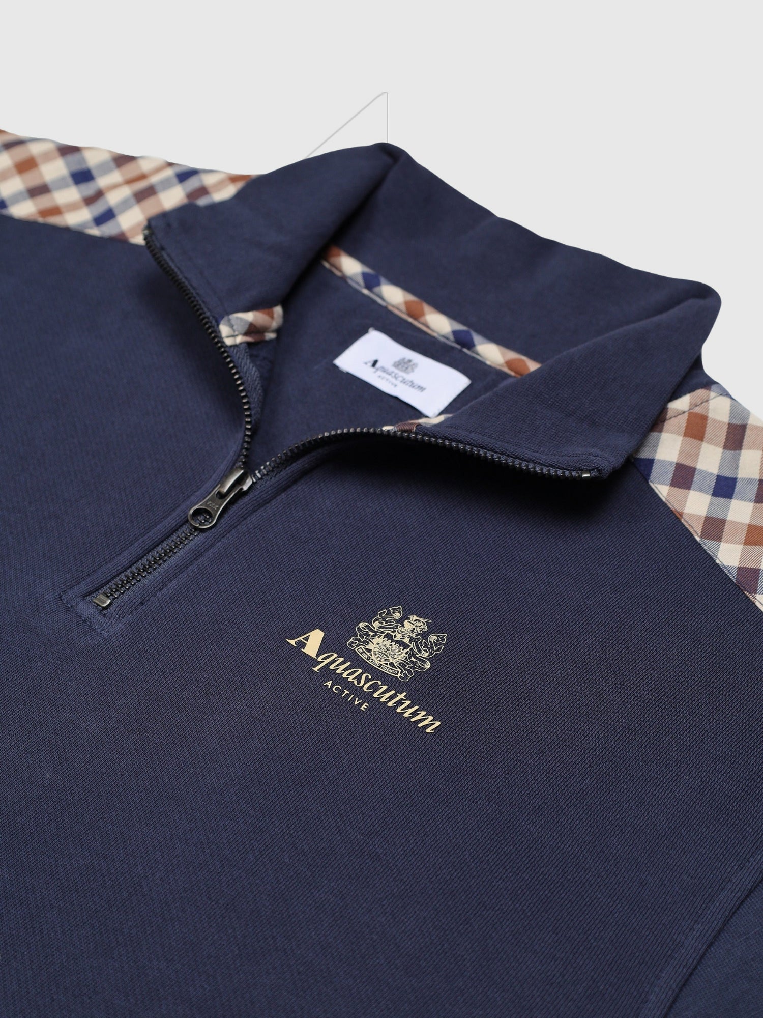 Aquascutum Half Zip Fleece Navy from Saxumo.com