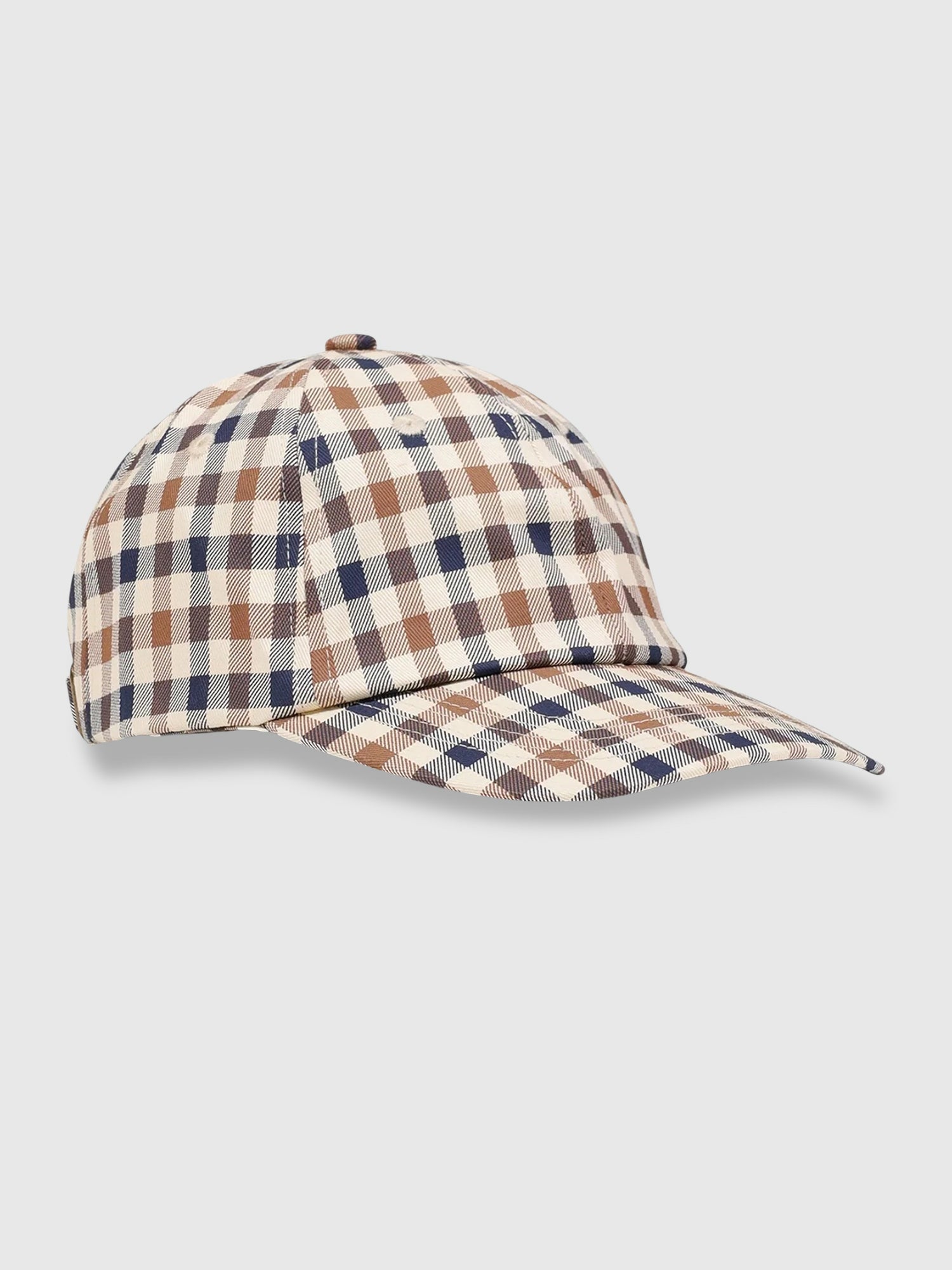 Aquascutum Iconic Baseball Cap Club Check from Saxumo.com