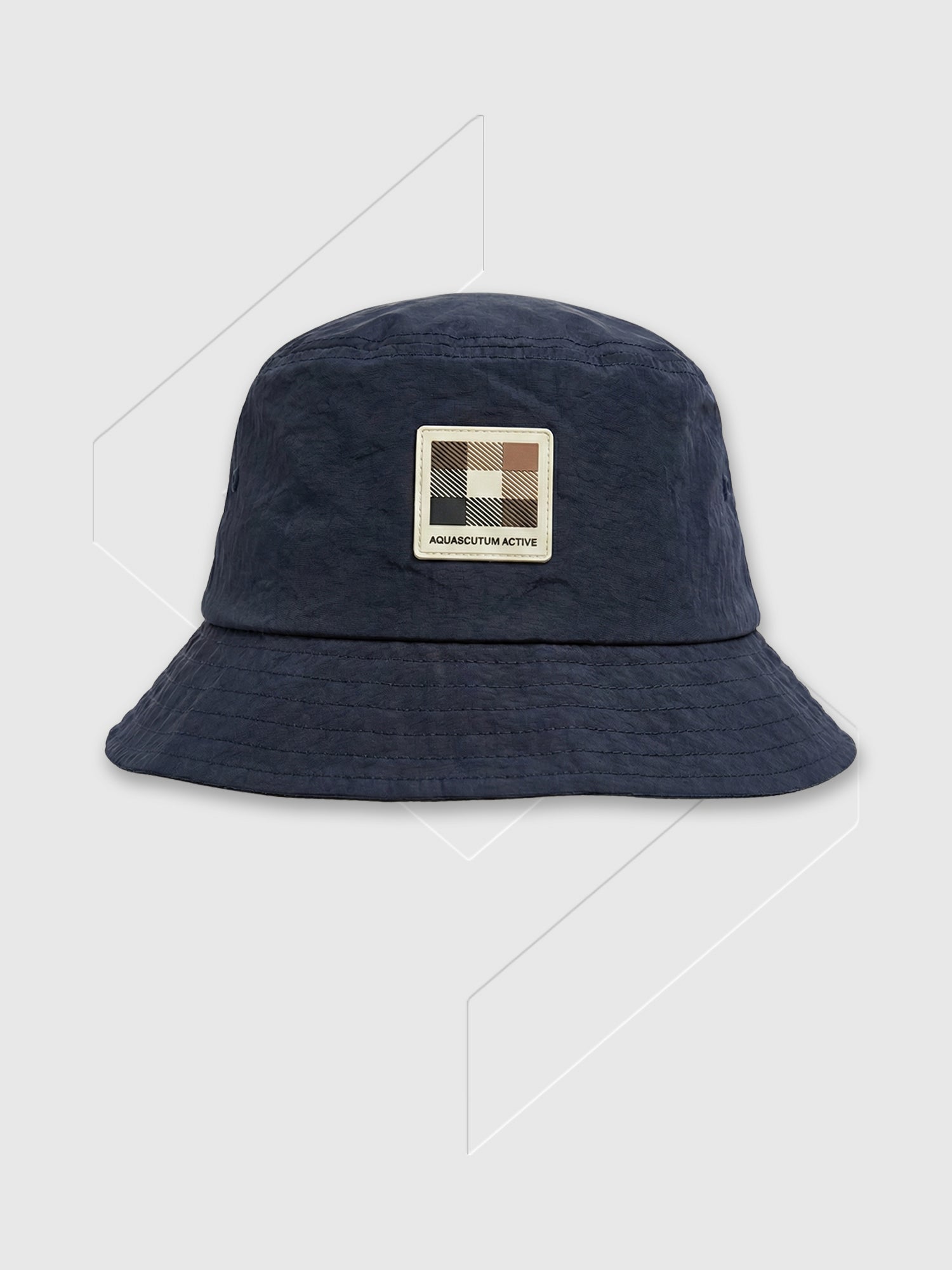 Aquascutum Lamina Badge Bucket Cap from Saxumo.com