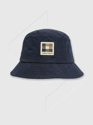 Aquascutum Lamina Badge Bucket Cap from Saxumo.com