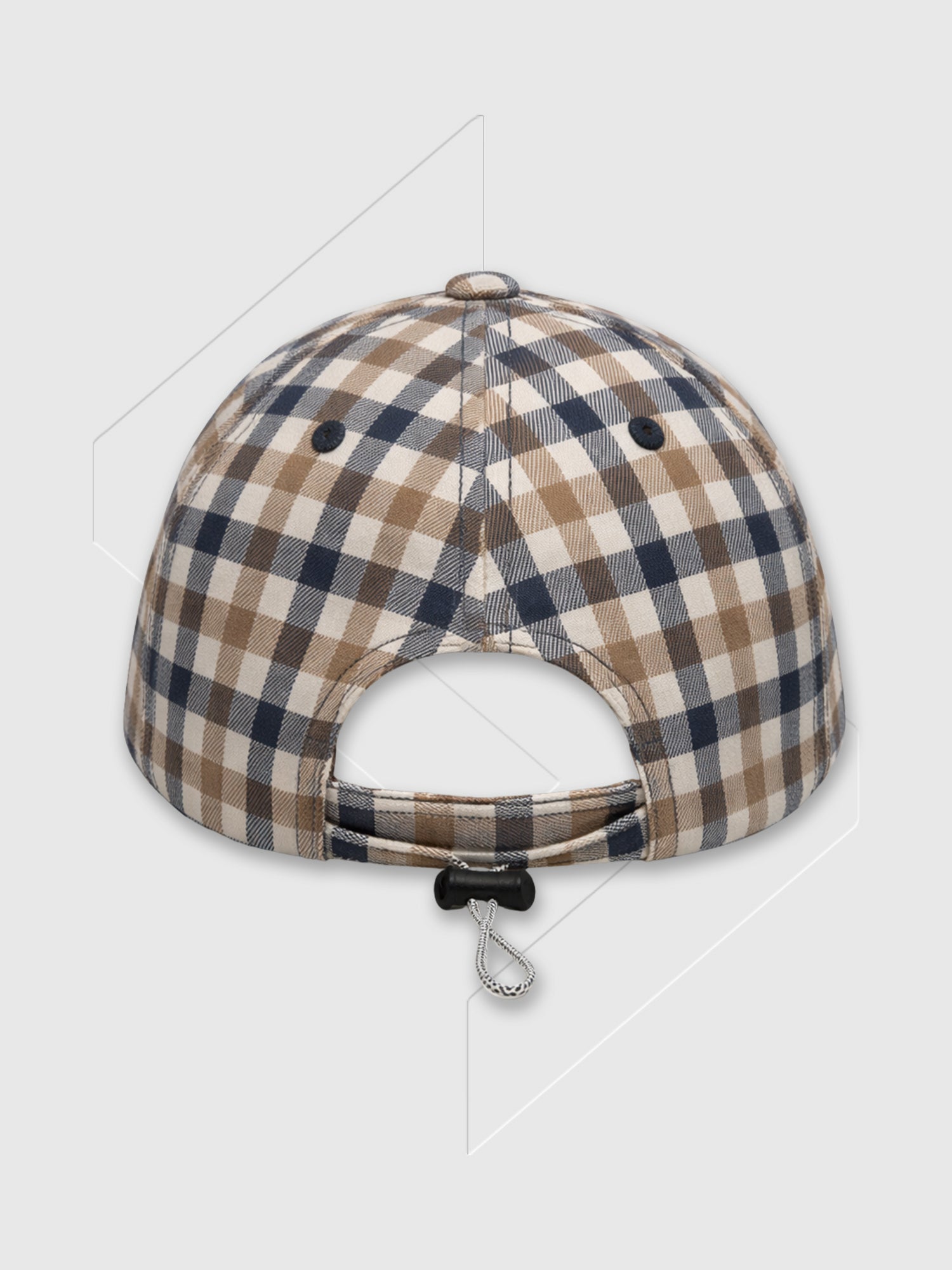 Aquascutum Lamina Baseball Cap Club Check from Saxumo.com