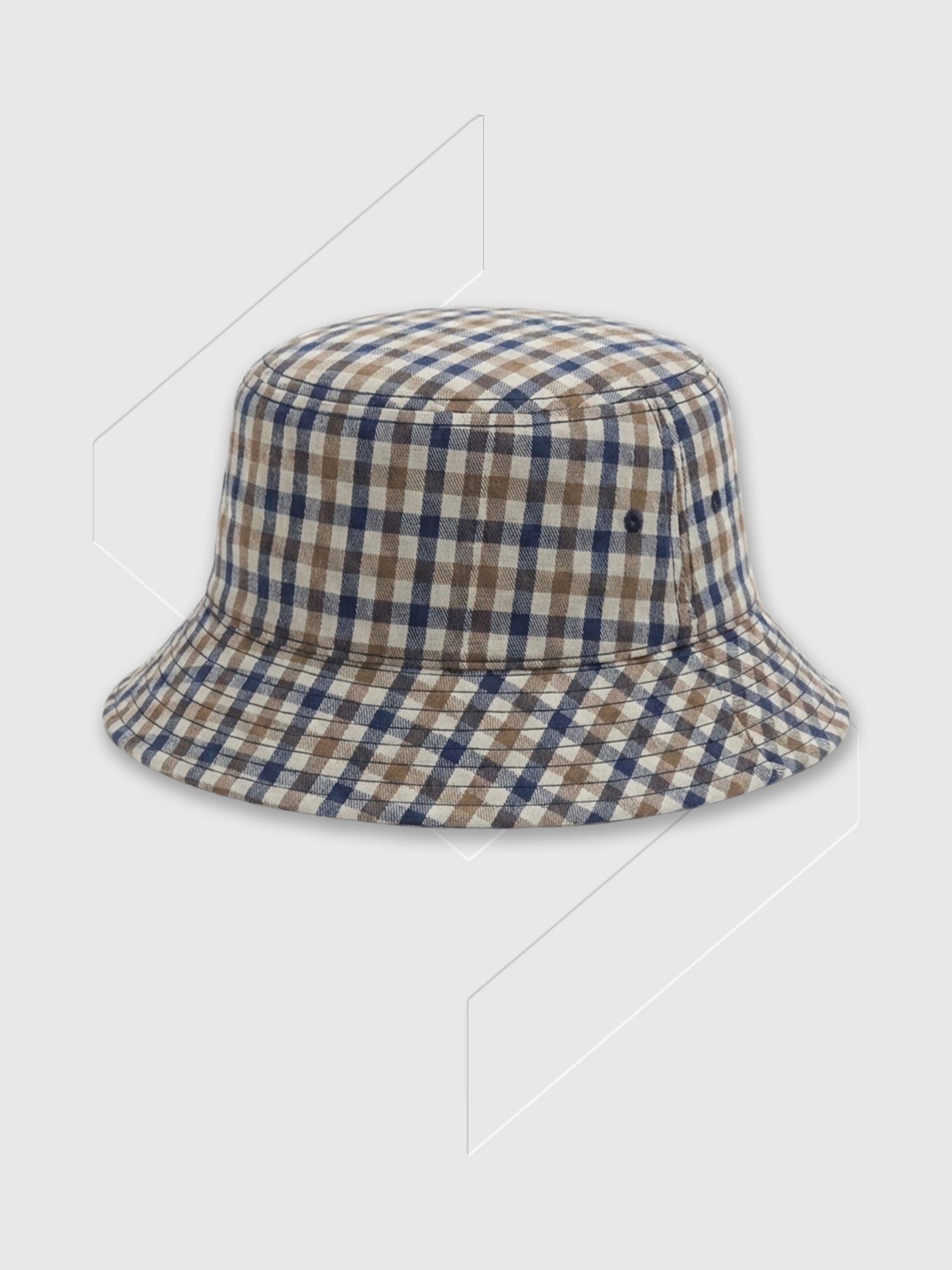 Aquascutum Lamina Bucket Cap Club Check from Saxumo.com