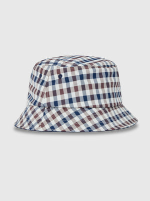 Aquascutum Lamina Bucket Cap Club Check from Saxumo.com