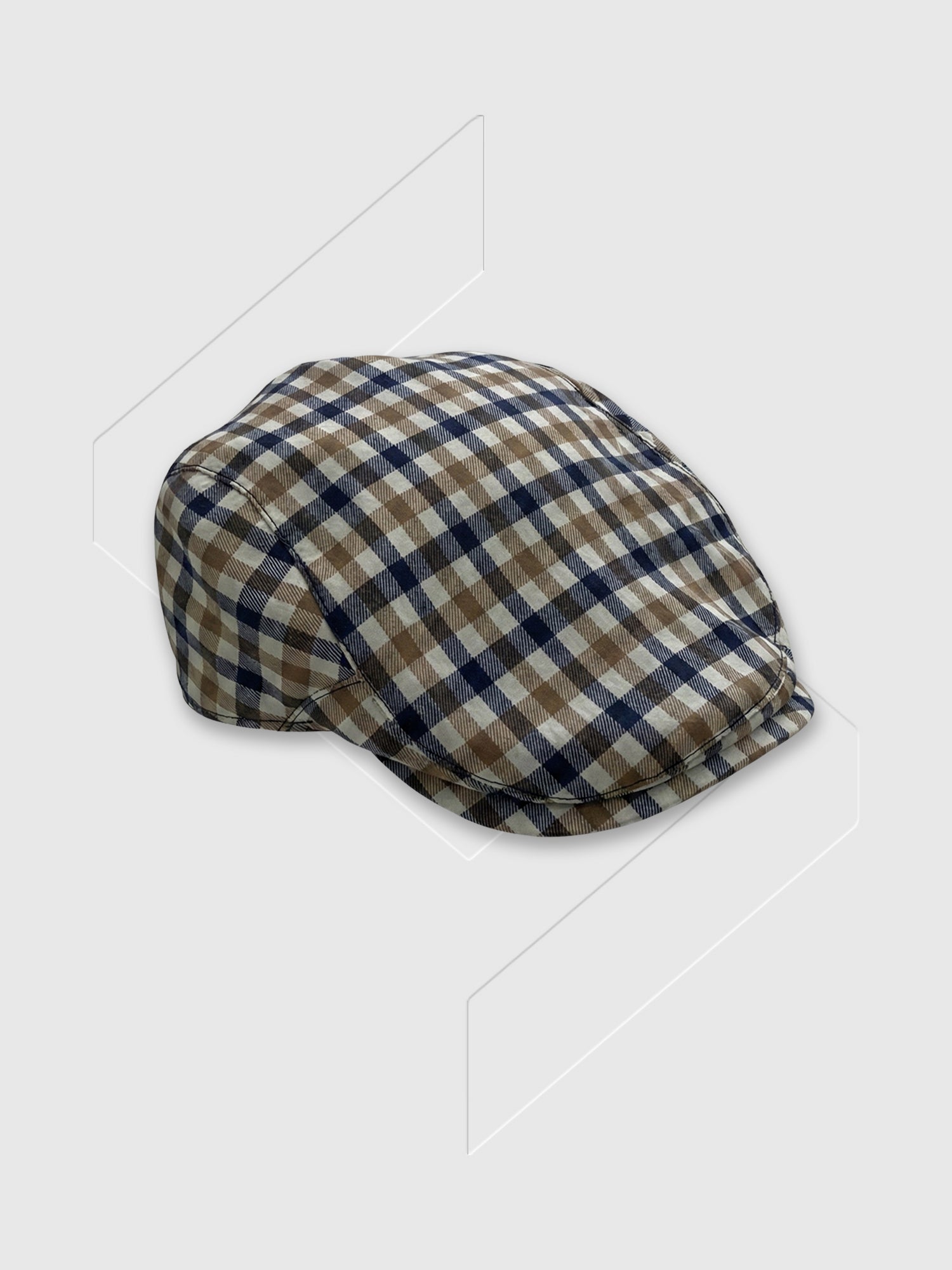 Aquascutum Lamina Flat Cap Club Check from Saxumo.com