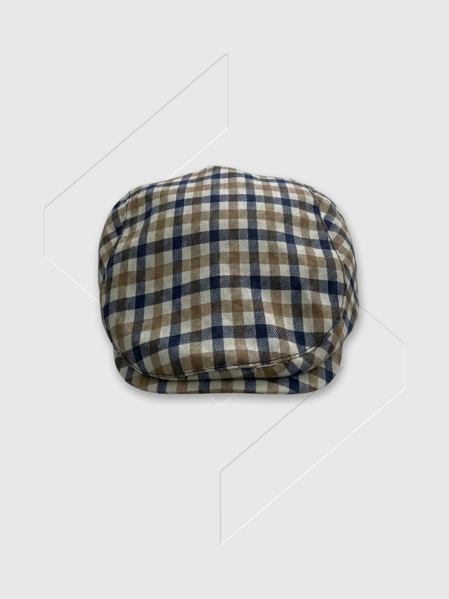 Aquascutum Lamina Flat Cap Club Check from Saxumo.com