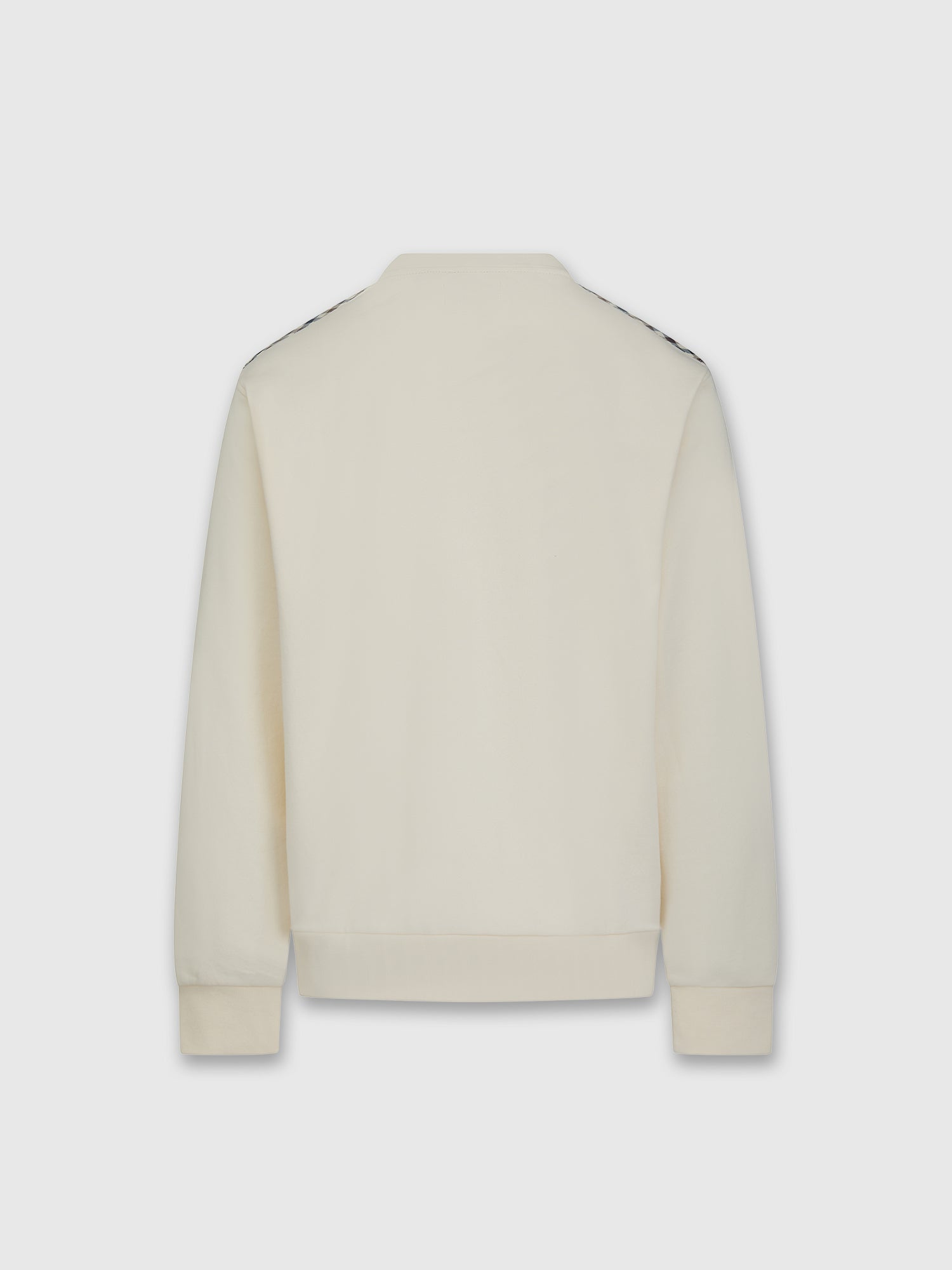 Aquascutum Lamina Insert Crewneck Old White from Saxumo.com