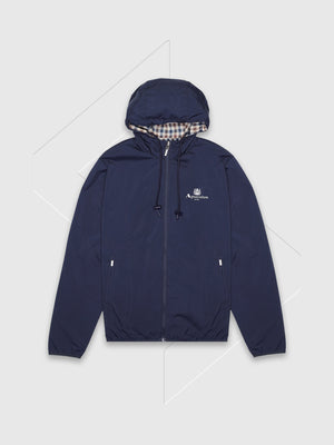 Aquascutum Reversible Hooded Sailor Jacket Navy from Saxumo.com