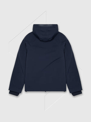 Aquascutum Soft Shell Mid Parka Jacket Navy from Saxumo.com