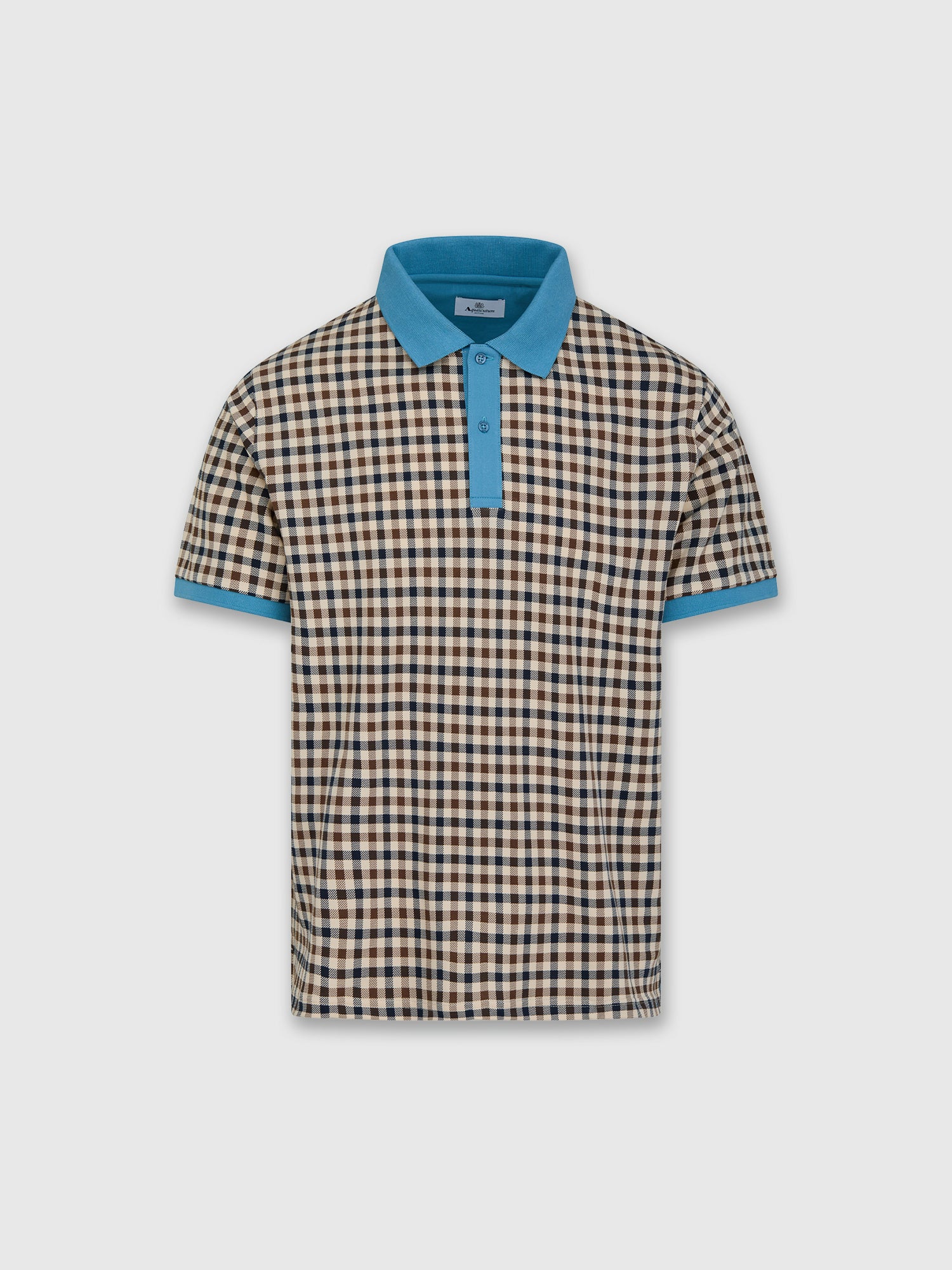 Aquascutum  Stretch Piquet CC Polo Avio from Saxumo.com