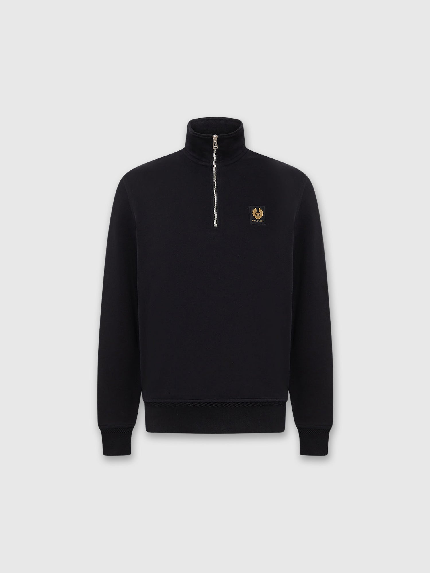 Belstaff Quarter Zip Sweatshirt Black from Saxumo.com