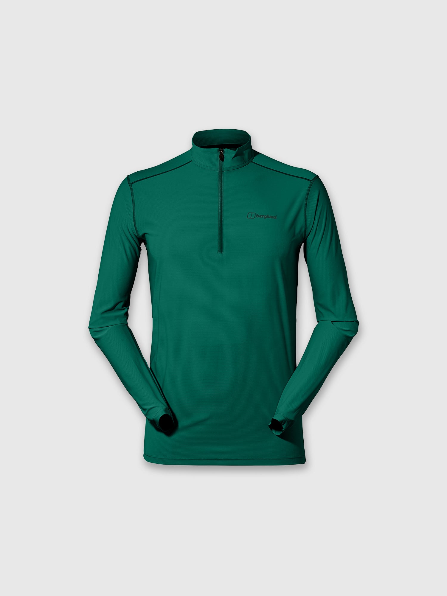 Berghaus 24/7 Half Zip Long Sleeve Tech Green from Saxumo.com