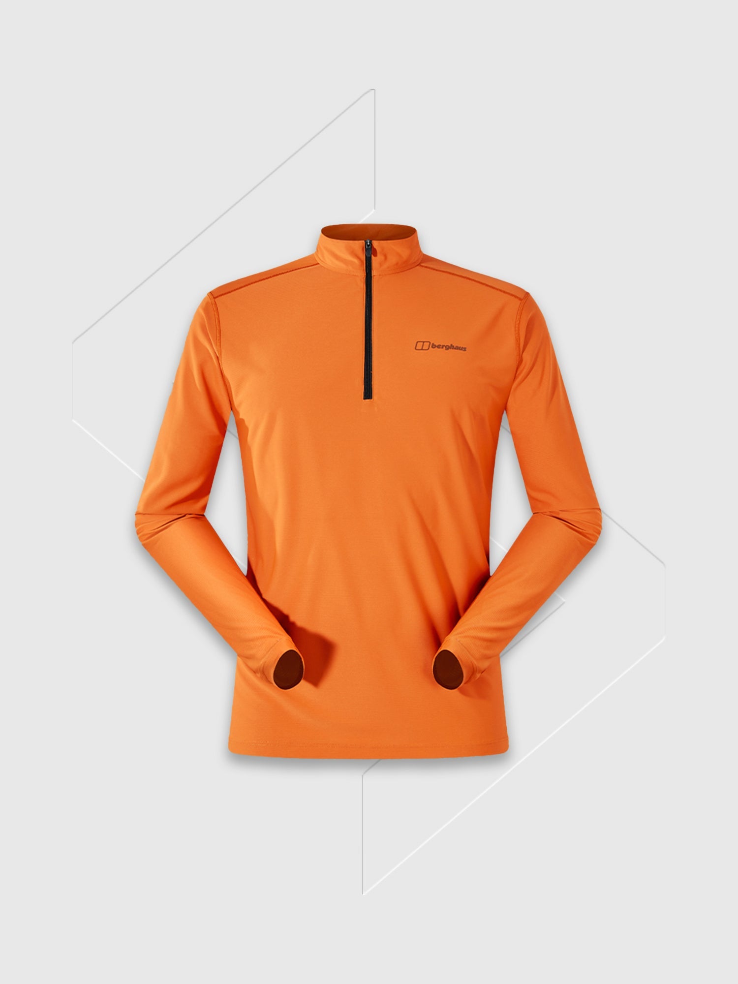 Berghaus 24/7 Half Zip Long Sleeve Tech Orange from Saxumo.com