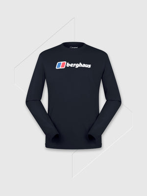Berghaus Big Logo Long Sleeve T-Shirt Black from Saxumo.com
