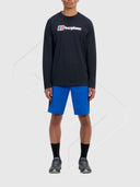 Berghaus Big Logo Long Sleeve T-Shirt Black/Black from Saxumo.com