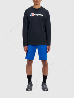 Berghaus Big Logo Long Sleeve T-Shirt Black from Saxumo.com