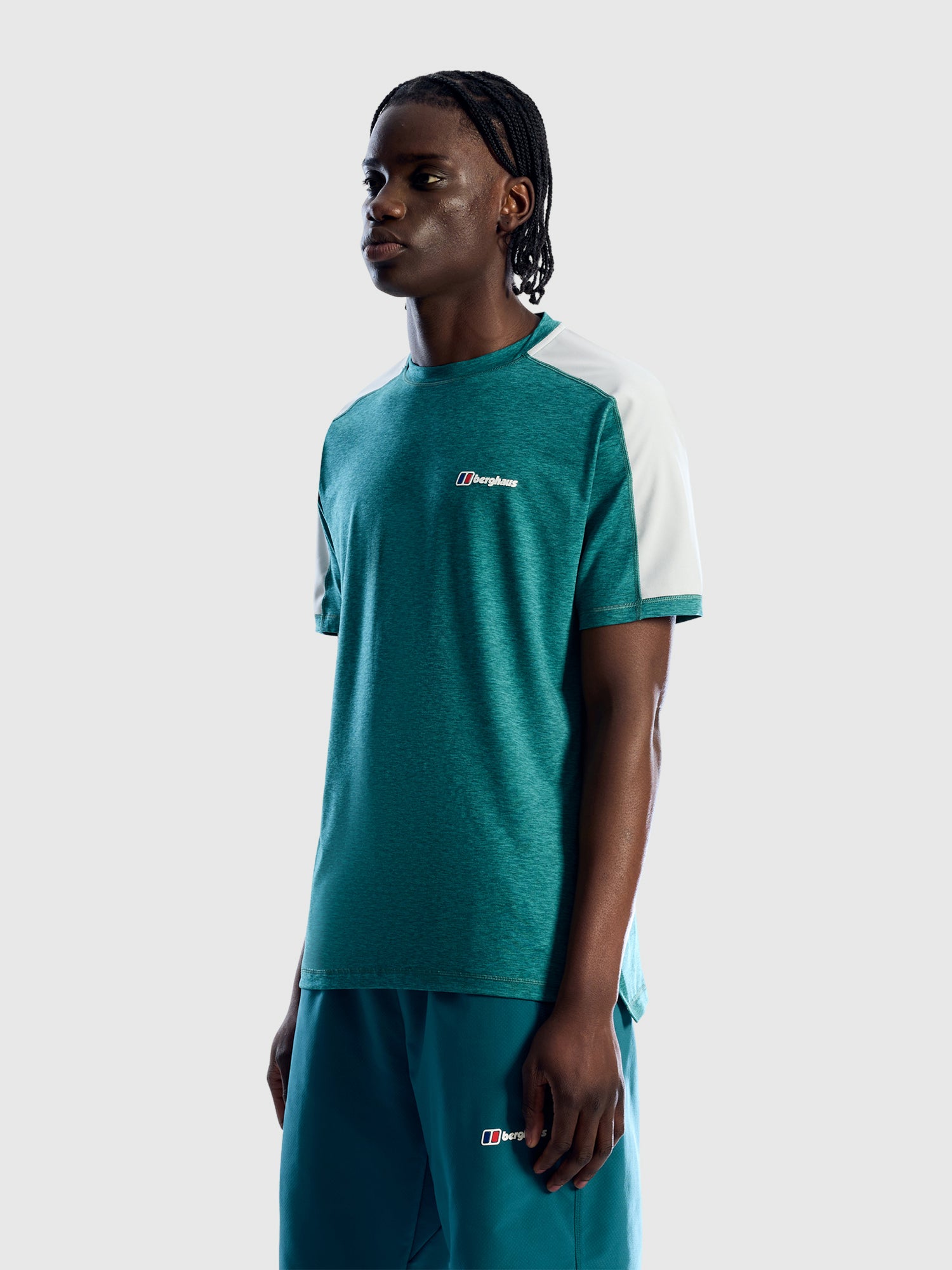 Berghaus Farndale Tech Tee Light Blue/Dark Blue from Saxumo.com