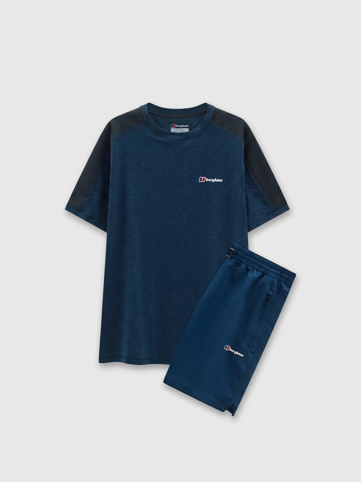 Berghaus Farndale Tech Tee/Short Set Dark Blue/Black/Dark Blue from Saxumo.com