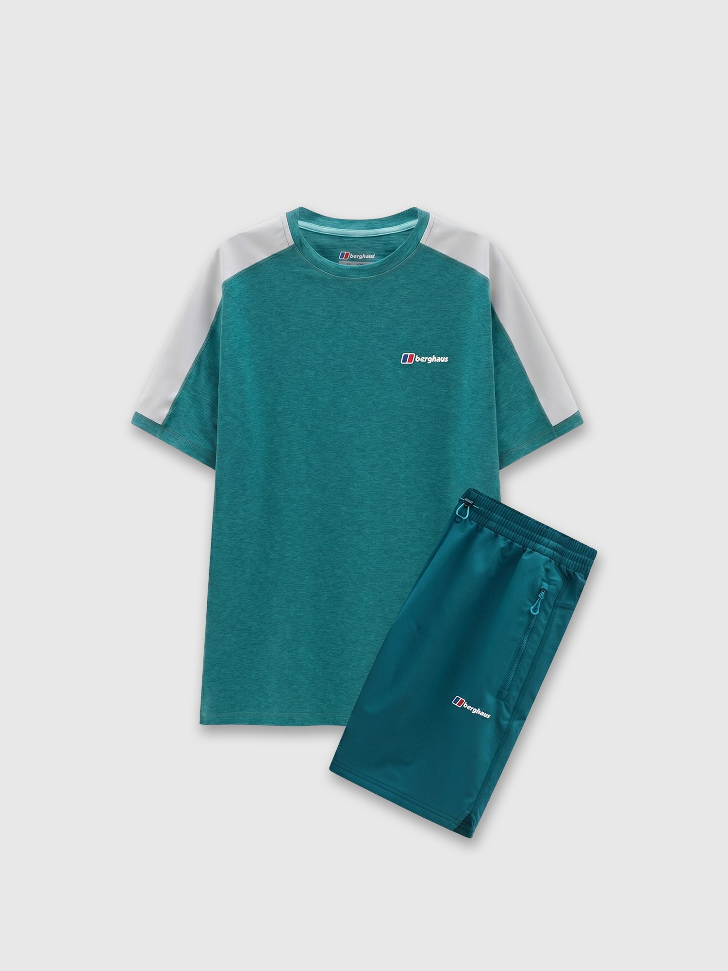 Berghaus Farndale Tech Tee/Short Set Light Blue/Dark Blue/Light Blue from Saxumo.com
