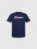 Berghaus Front/Back Logo T-shirt Navy Blue from Saxumo