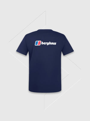 Berghaus Front/Back Logo T-shirt Navy Blue from Saxumo.com