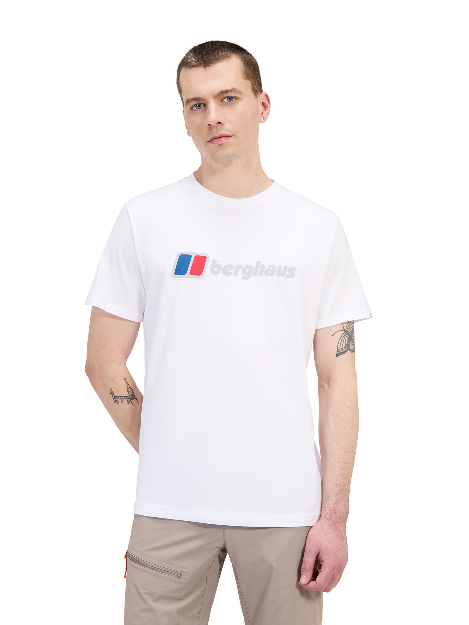 Berghaus Front/Back Logo T-shirt White from Saxumo