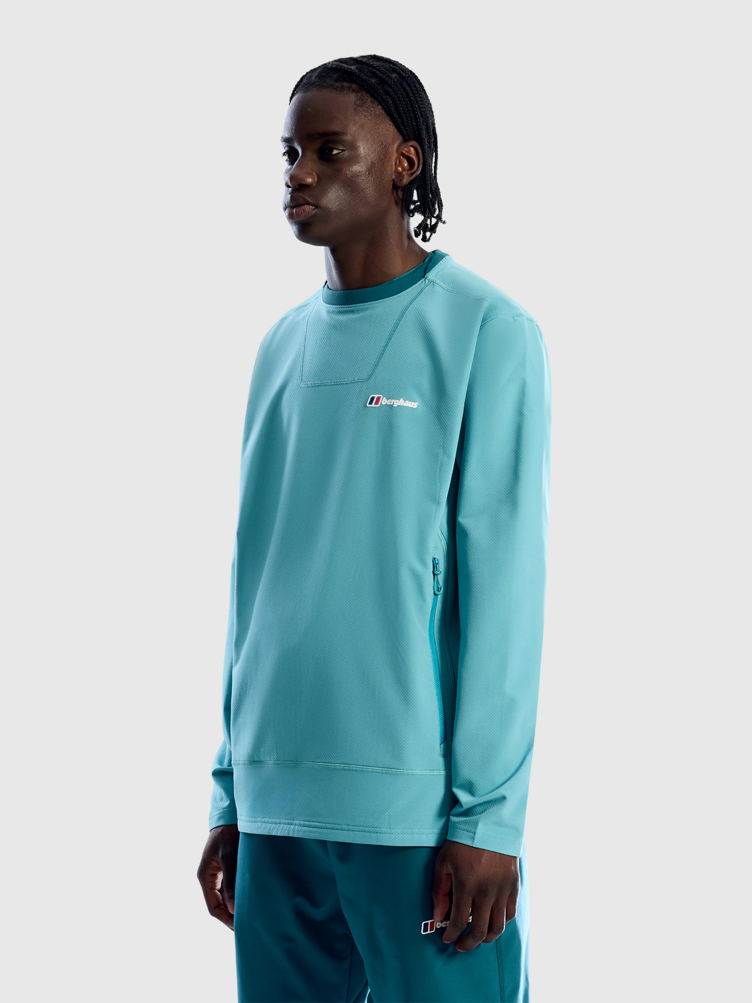 Berghaus Greenbank Crew Sweater Light Blue from Saxumo.com