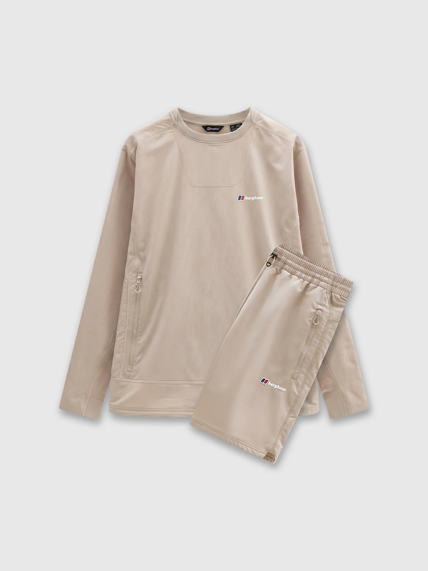 Berghaus Greenbank Crew Sweater/Short Set Grey from Saxumo.com