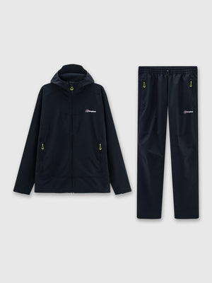 Berghaus Greenbank Hooded Jacket/Pant Set Black from Saxumo.com