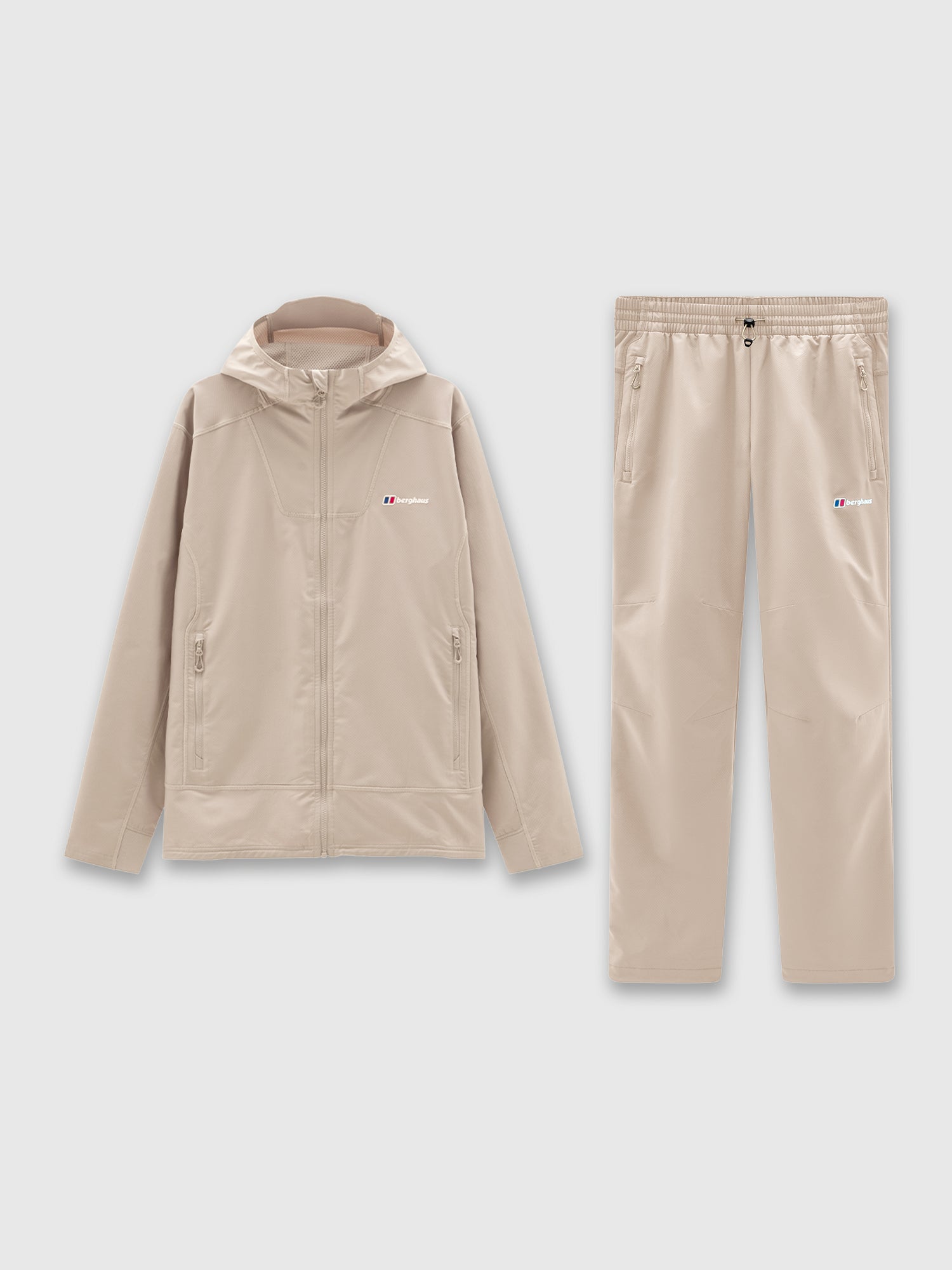 Berghaus Greenbank Hooded Jacket/Pant Set Grey from Saxumo.com