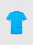 Berghaus Mountain Checklist T-Shirt Blue from Saxumo