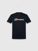 Berghaus Organic Big Classic Logo T-shirt Black from Saxumo
