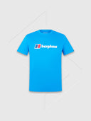 Berghaus Organic Big Classic Logo T-shirt Blue from Saxumo