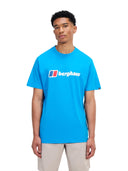 Berghaus Organic Big Classic Logo T-shirt Blue from Saxumo