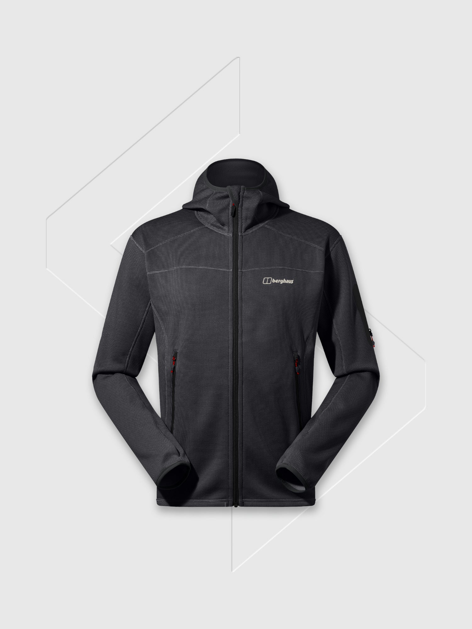 Berghaus Pravitale MTN 2.0 Hooded Jacket Dark Grey/Black from Saxumo.com