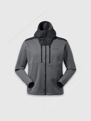 Berghaus Reacon Hooded Jacket Grey/Pinstripe from Saxumo.com