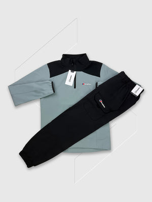 Berghaus Terrain Trek Half Zip/Cargo Set Black/Grey/Black from Saxumo.com