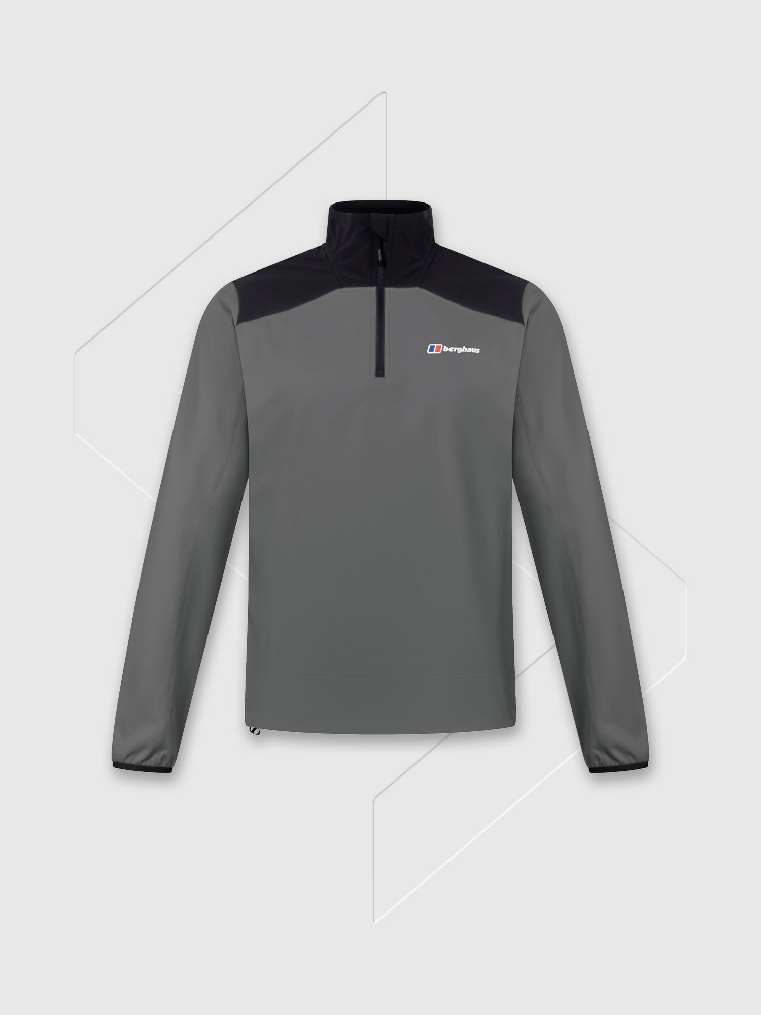 Berghaus Terrain Trek Half Zip Jacket Dark Grey/Black from Saxumo.com