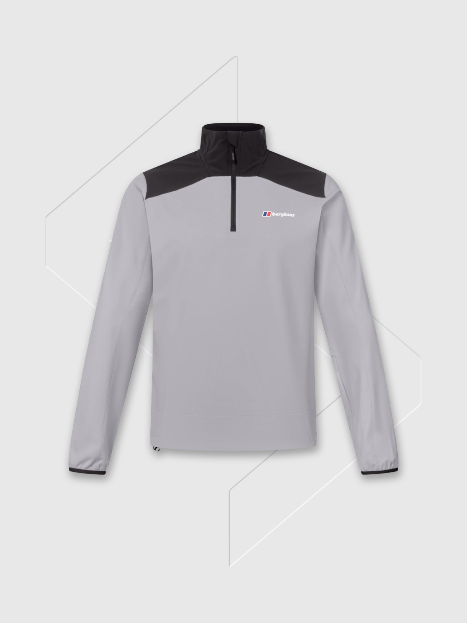 Berghaus Terrain Trek Half Zip Jacket Jet Black/Grey from Saxumo.com
